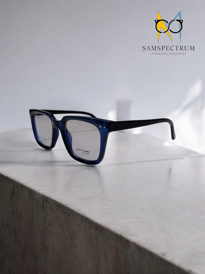 Blue Crystal-Eye Glasses-Frame for men and women