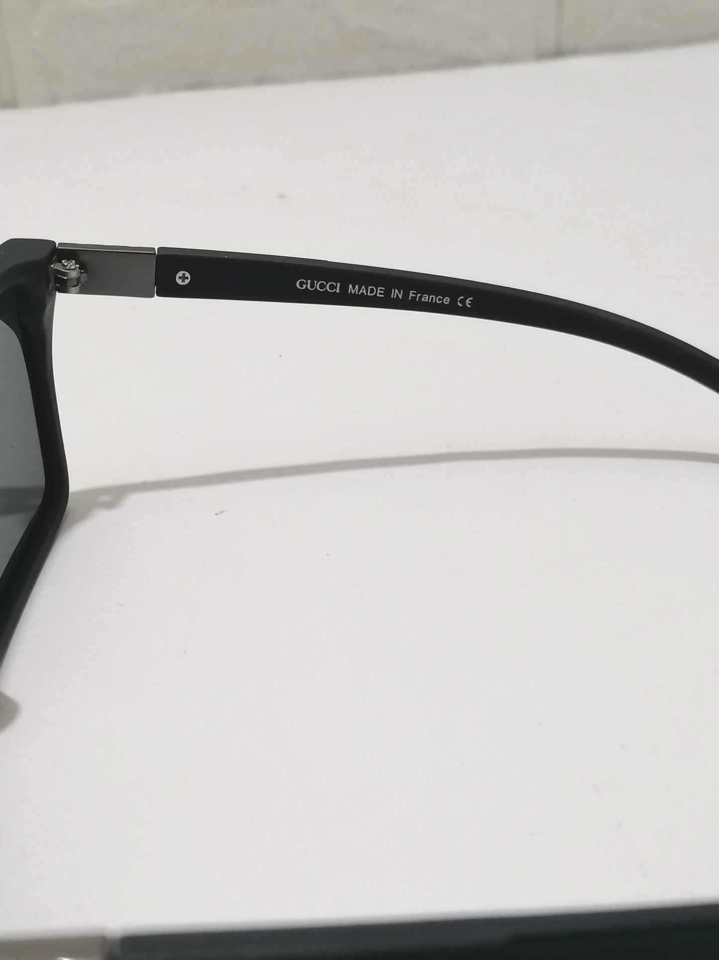 Gucci-Polarized-Full Frame Square Matte Finish-Black-Sunglasses