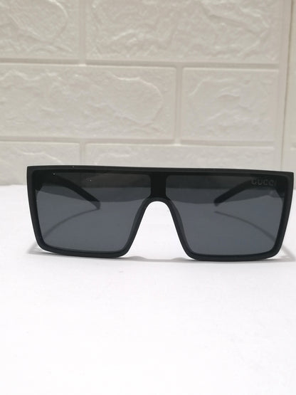 Gucci-Polarized-Full Frame Square Matte Finish-Black-Sunglasses